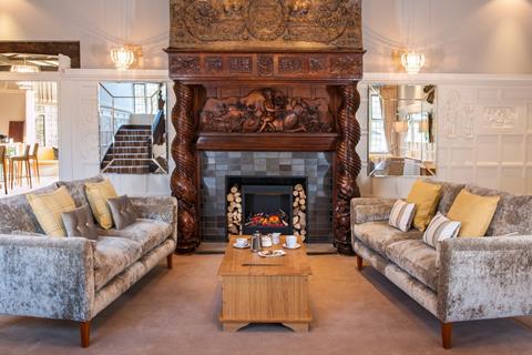 Laura Ashley's Manor Hotel reception